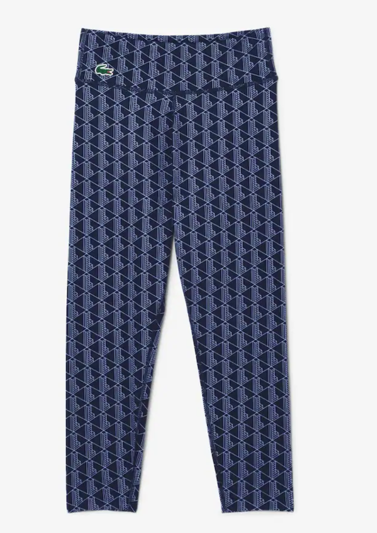 Lacoste Women's Ultra Dry Printed Stretch Sport Leggings (OF857251AIT)