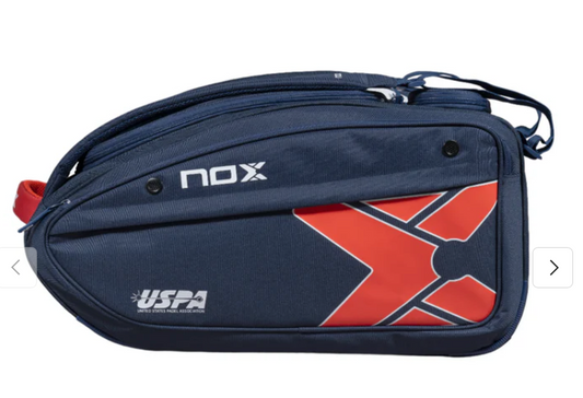 Nox Padel Bag USPA Pro Series Racket Bag Blue & Red