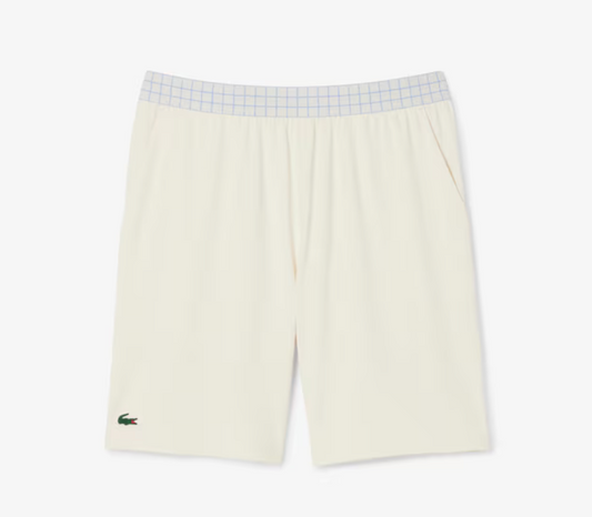 Lacoste Men's Ultra Dry Stretch Tennis Shorts White (GH4775 51 001)