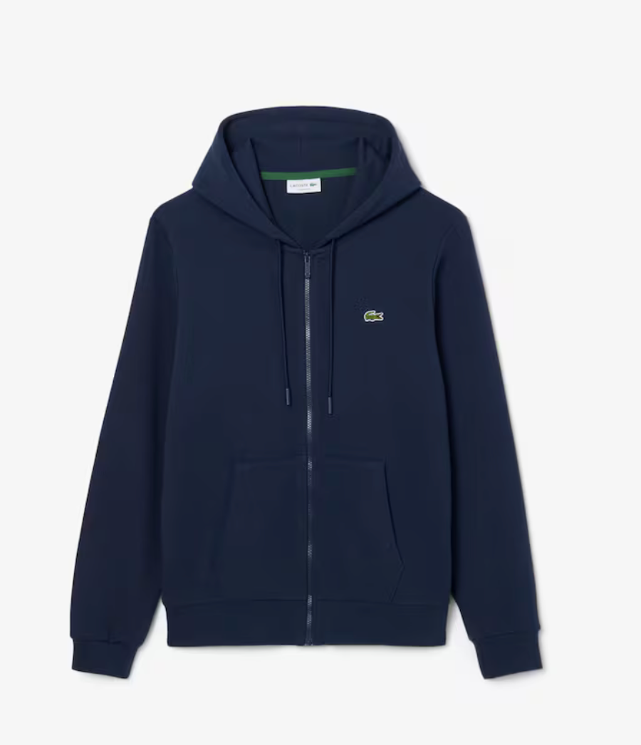 Men's Classic Fit Zip-Up Fleece Sweatshirt White (SH980951)