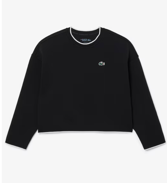 Lacoste Sweater Women White (Collar green) - SF419051X0N